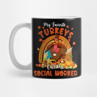 I TEach the cutest turkeys Mug